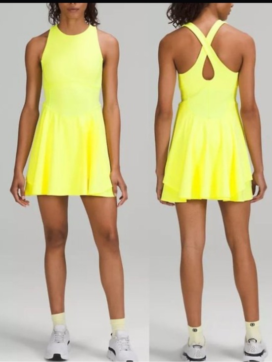 lululemon athletica Dresses & Skirts - lululemon athletica Neon Yellow Athletic Dress